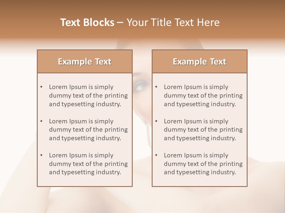 Make Up Shoulders Only PowerPoint Template