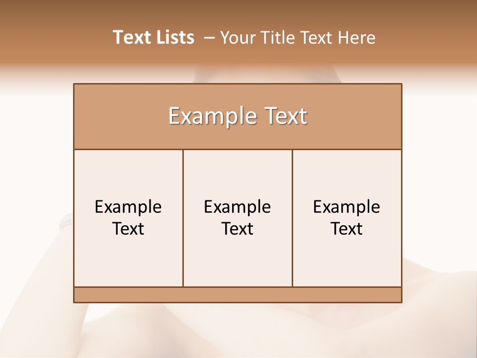 Make Up Shoulders Only PowerPoint Template