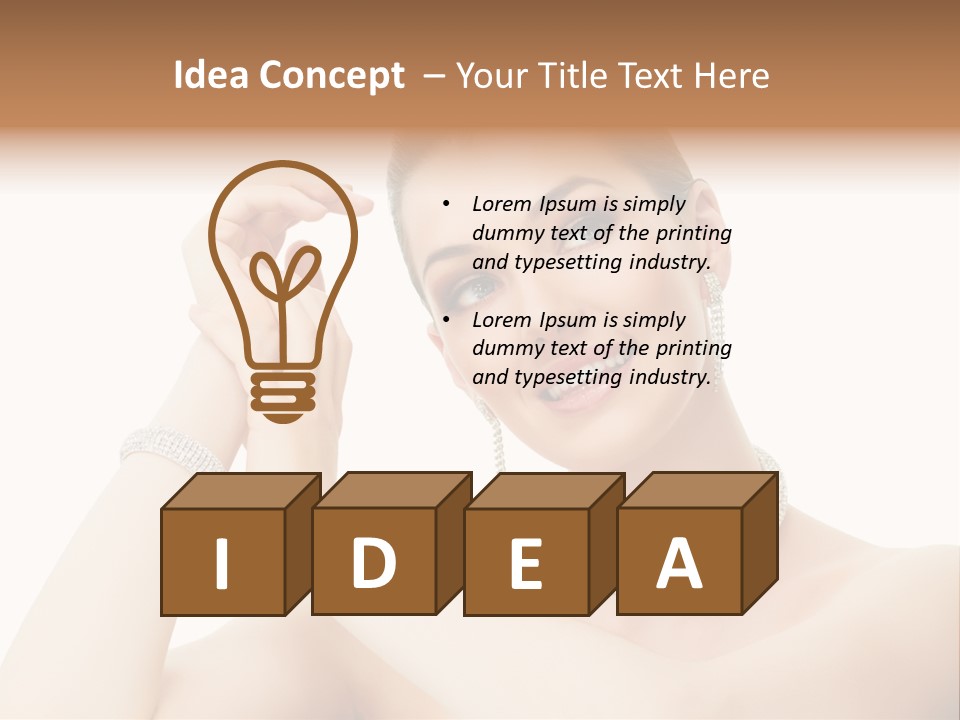 Make Up Shoulders Only PowerPoint Template