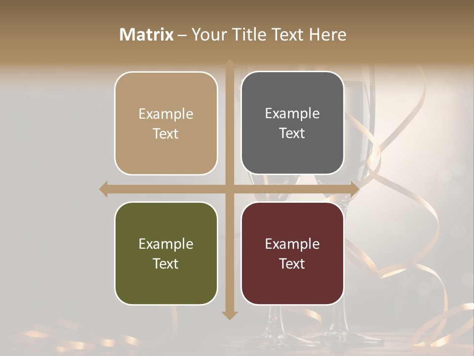 Bottle Wineglass Celebrate PowerPoint Template