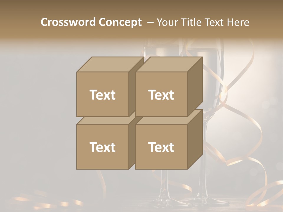 Bottle Wineglass Celebrate PowerPoint Template
