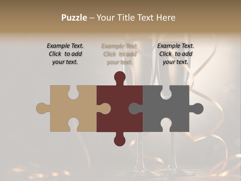 Bottle Wineglass Celebrate PowerPoint Template