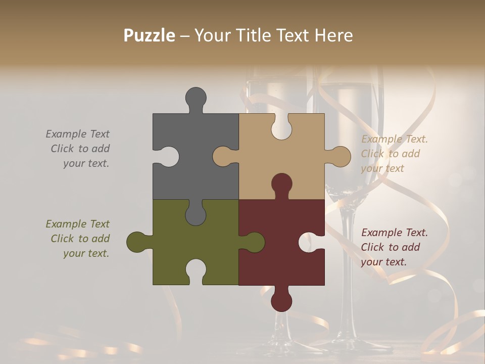 Bottle Wineglass Celebrate PowerPoint Template