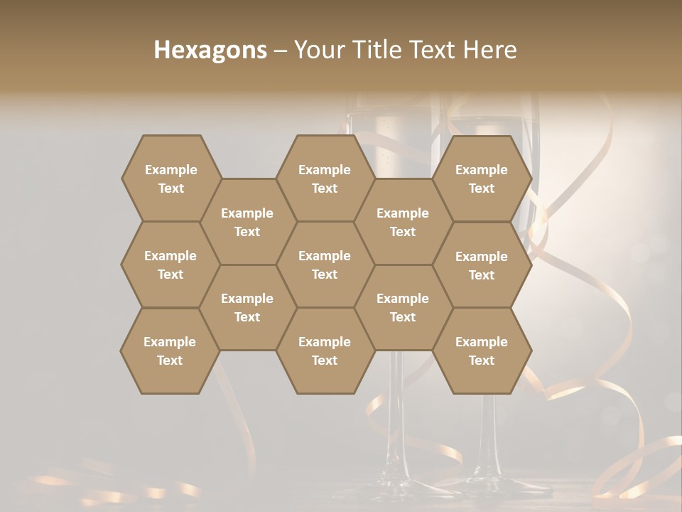 Bottle Wineglass Celebrate PowerPoint Template