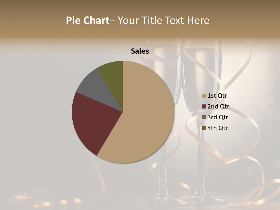 Bottle Wineglass Celebrate PowerPoint Template