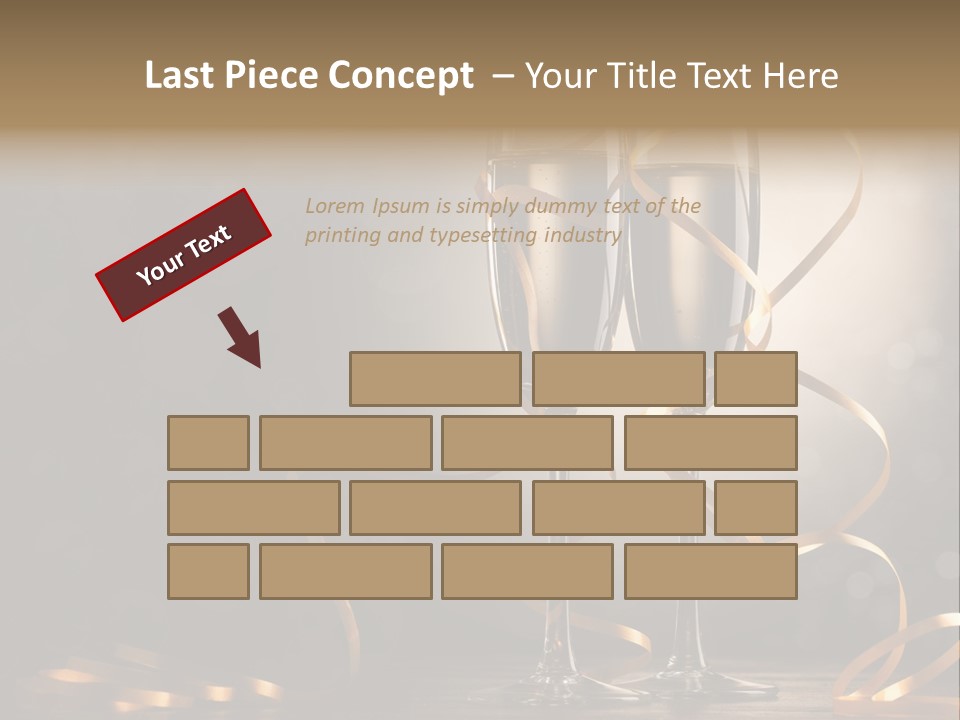 Bottle Wineglass Celebrate PowerPoint Template