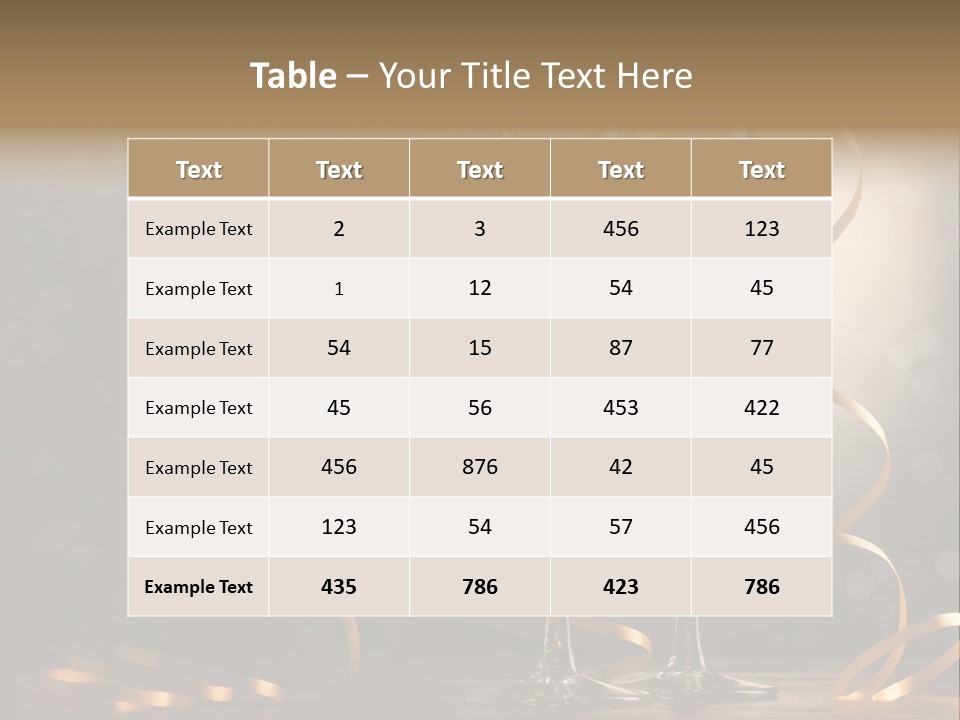 Bottle Wineglass Celebrate PowerPoint Template