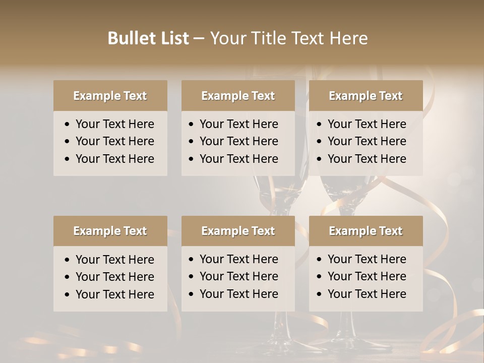 Bottle Wineglass Celebrate PowerPoint Template