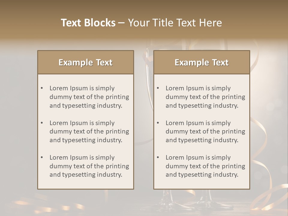 Bottle Wineglass Celebrate PowerPoint Template