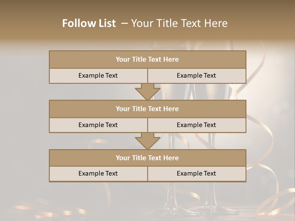 Bottle Wineglass Celebrate PowerPoint Template