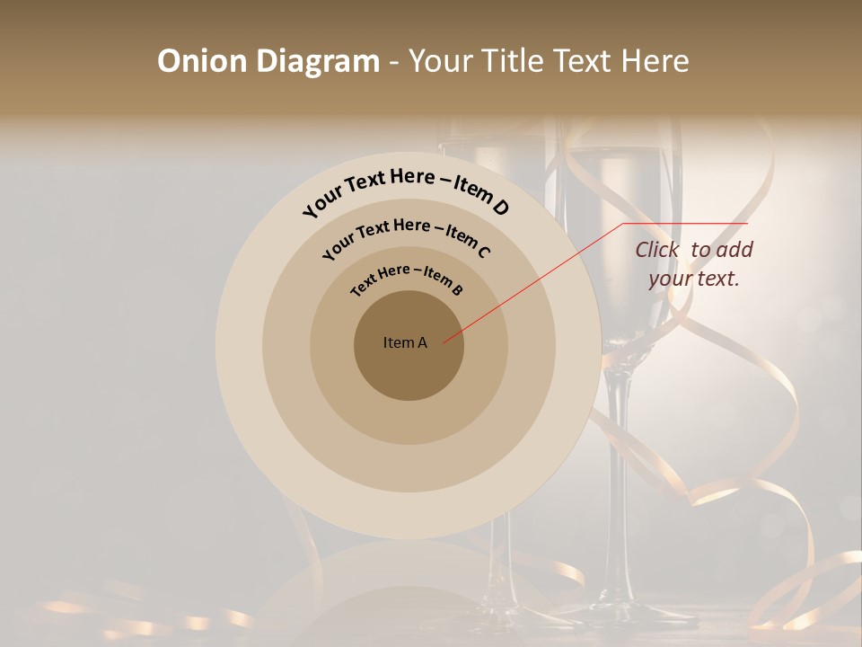 Bottle Wineglass Celebrate PowerPoint Template
