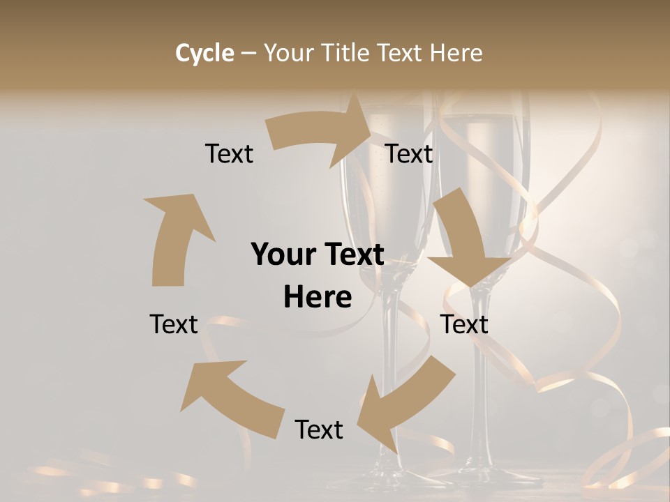 Bottle Wineglass Celebrate PowerPoint Template