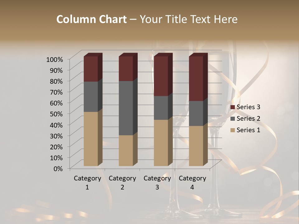 Bottle Wineglass Celebrate PowerPoint Template