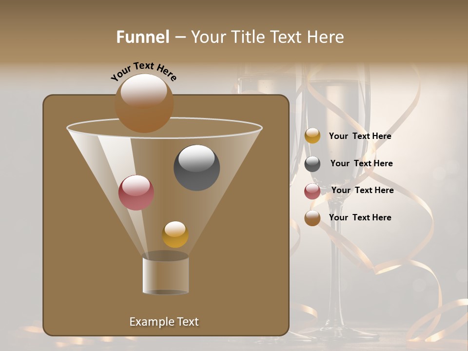 Bottle Wineglass Celebrate PowerPoint Template
