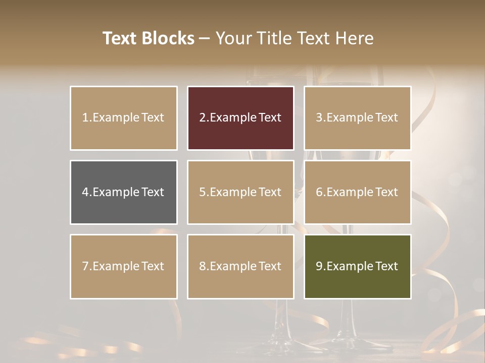 Bottle Wineglass Celebrate PowerPoint Template