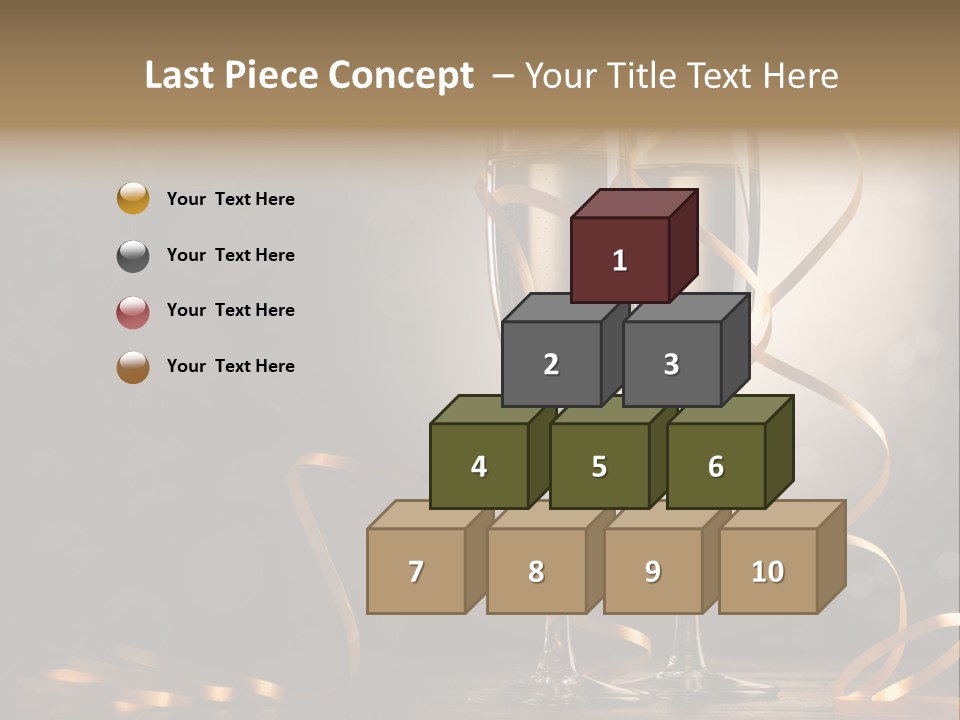 Bottle Wineglass Celebrate PowerPoint Template