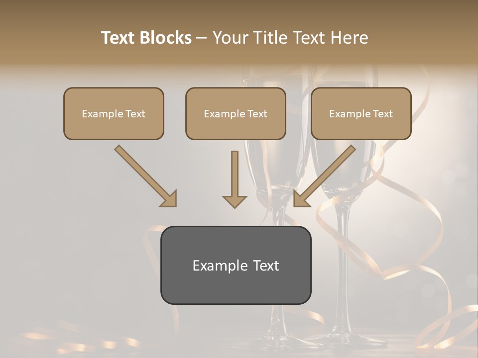 Bottle Wineglass Celebrate PowerPoint Template