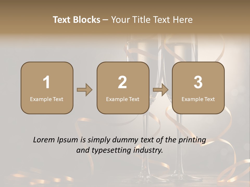 Bottle Wineglass Celebrate PowerPoint Template