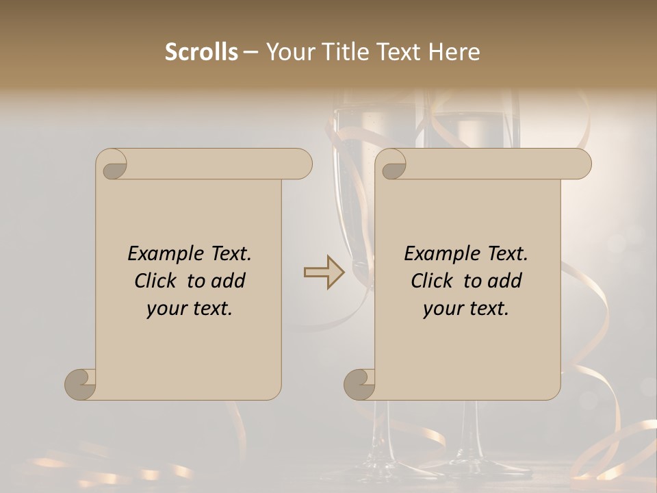 Bottle Wineglass Celebrate PowerPoint Template