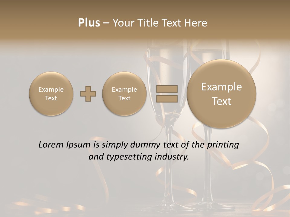 Bottle Wineglass Celebrate PowerPoint Template
