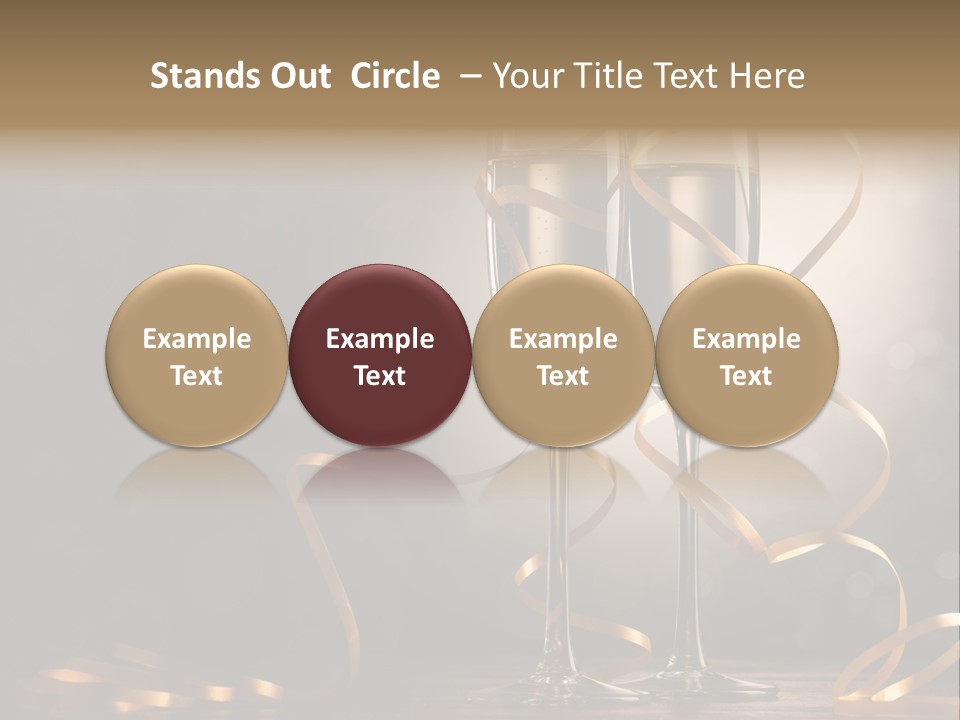 Bottle Wineglass Celebrate PowerPoint Template