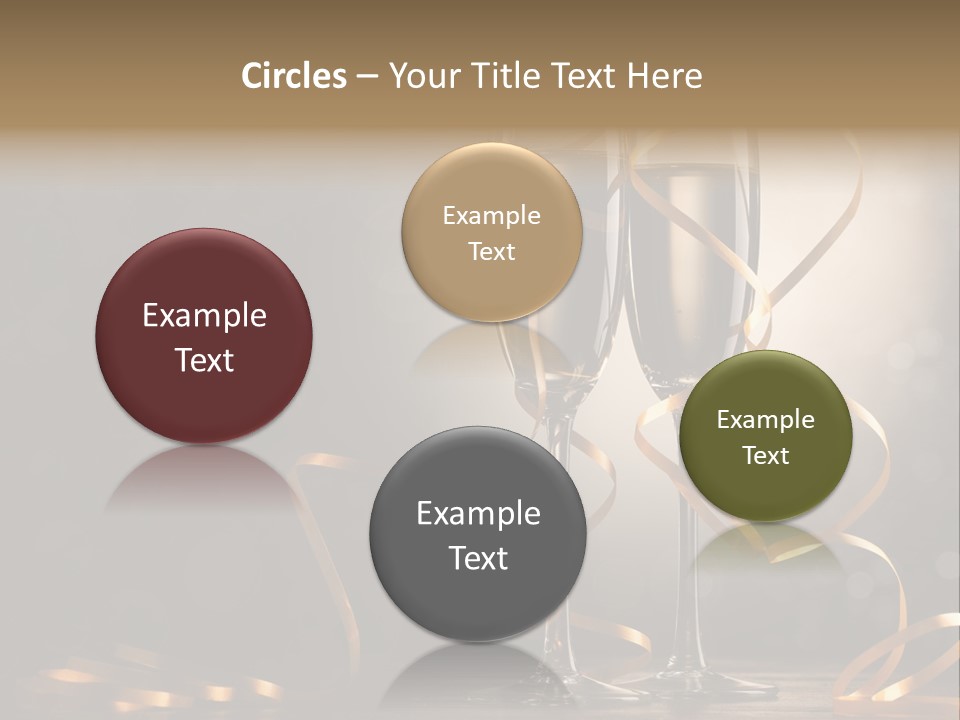 Bottle Wineglass Celebrate PowerPoint Template