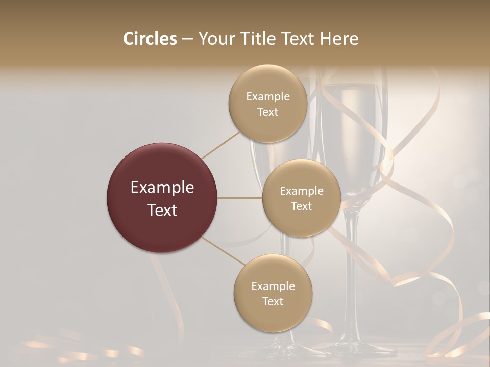 Bottle Wineglass Celebrate PowerPoint Template
