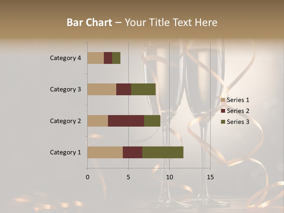 Bottle Wineglass Celebrate PowerPoint Template