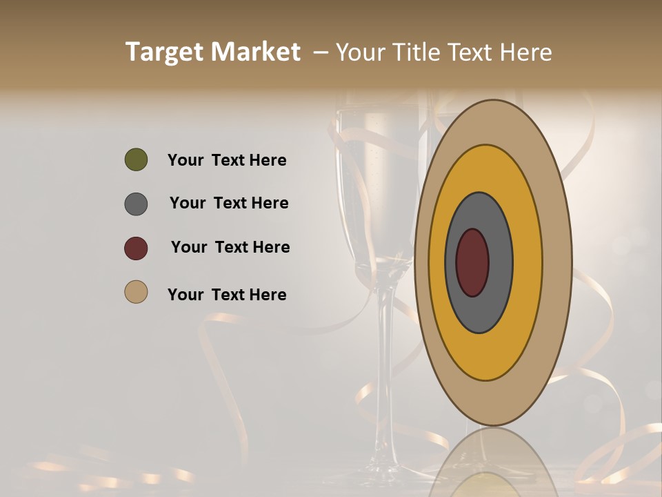 Bottle Wineglass Celebrate PowerPoint Template