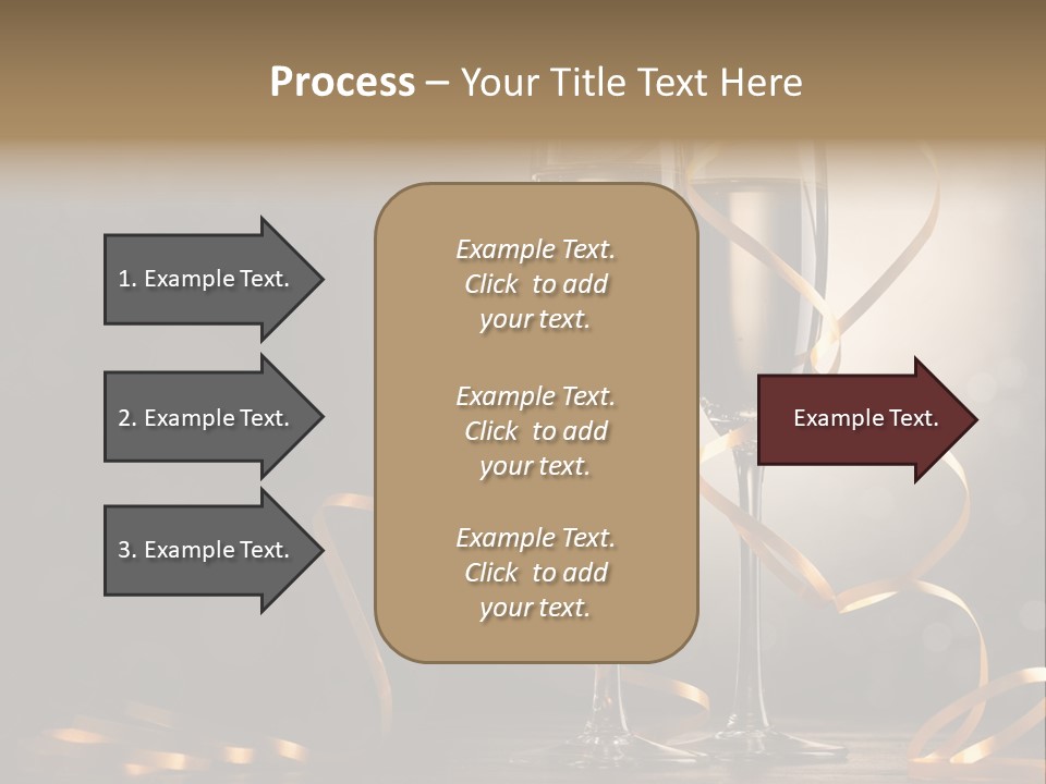 Bottle Wineglass Celebrate PowerPoint Template