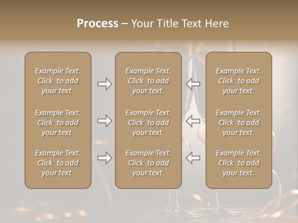 Bottle Wineglass Celebrate PowerPoint Template