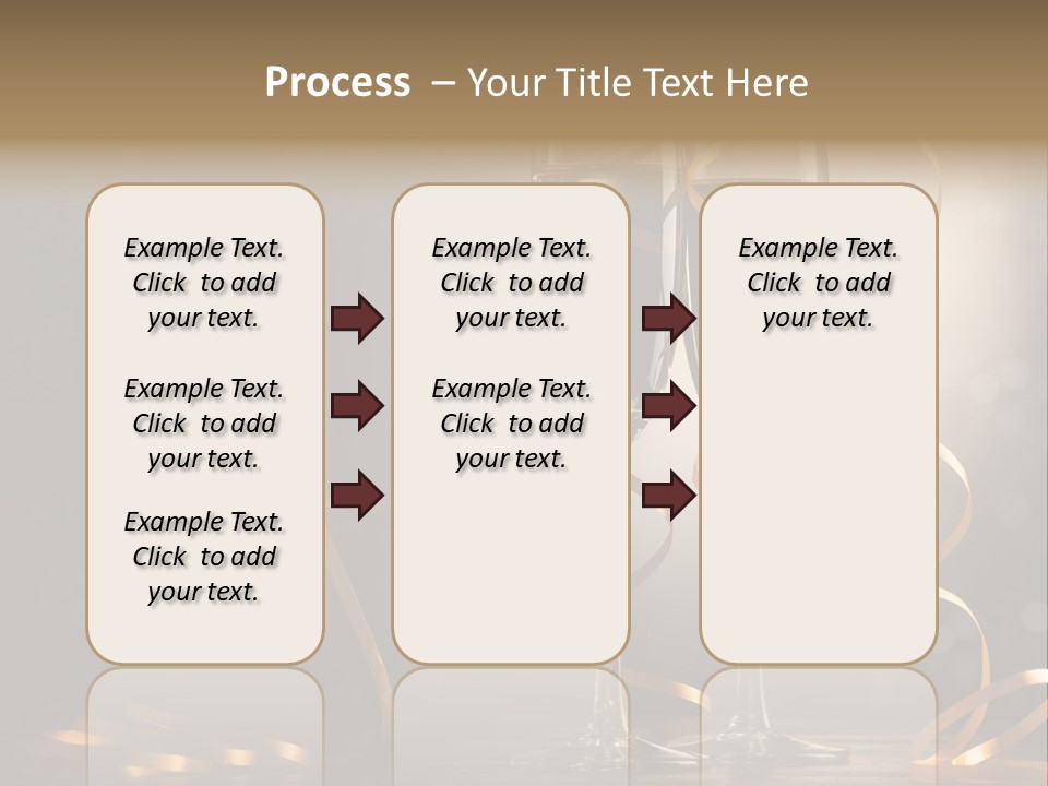 Bottle Wineglass Celebrate PowerPoint Template