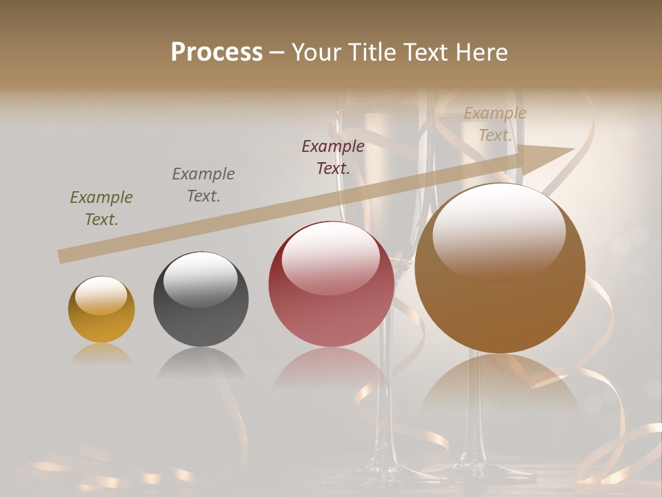 Bottle Wineglass Celebrate PowerPoint Template