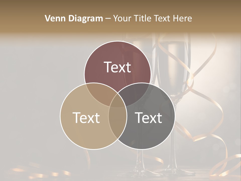 Bottle Wineglass Celebrate PowerPoint Template
