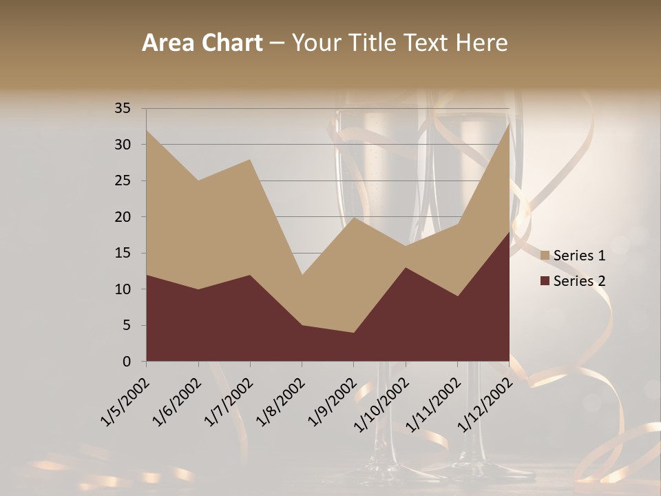 Bottle Wineglass Celebrate PowerPoint Template