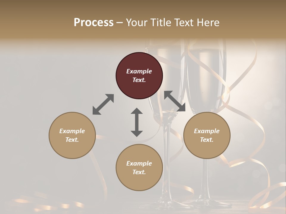 Bottle Wineglass Celebrate PowerPoint Template