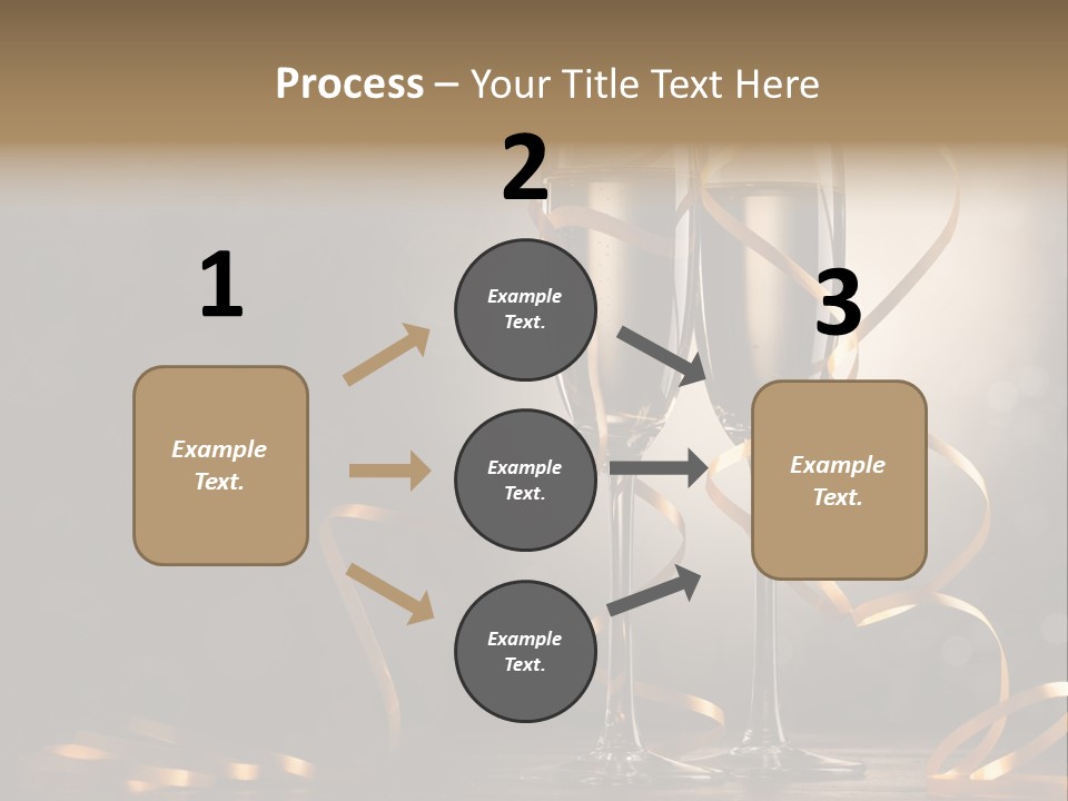 Bottle Wineglass Celebrate PowerPoint Template