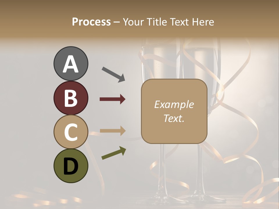 Bottle Wineglass Celebrate PowerPoint Template
