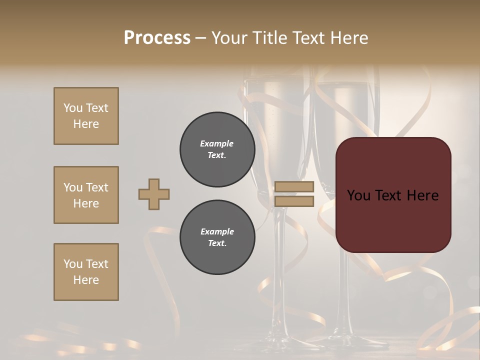 Bottle Wineglass Celebrate PowerPoint Template