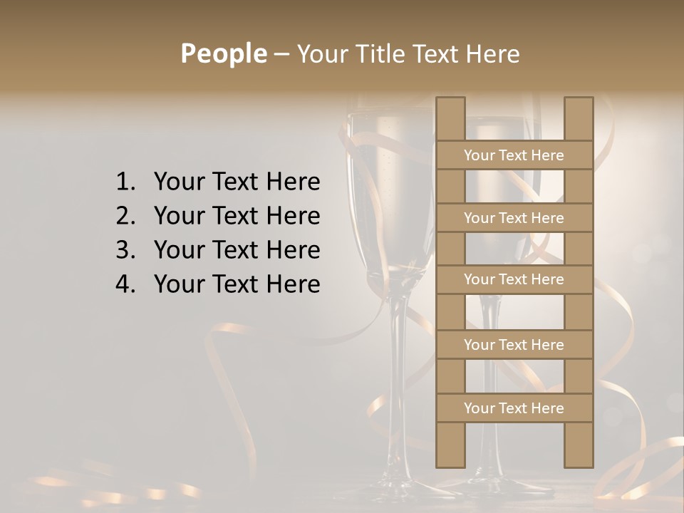 Bottle Wineglass Celebrate PowerPoint Template