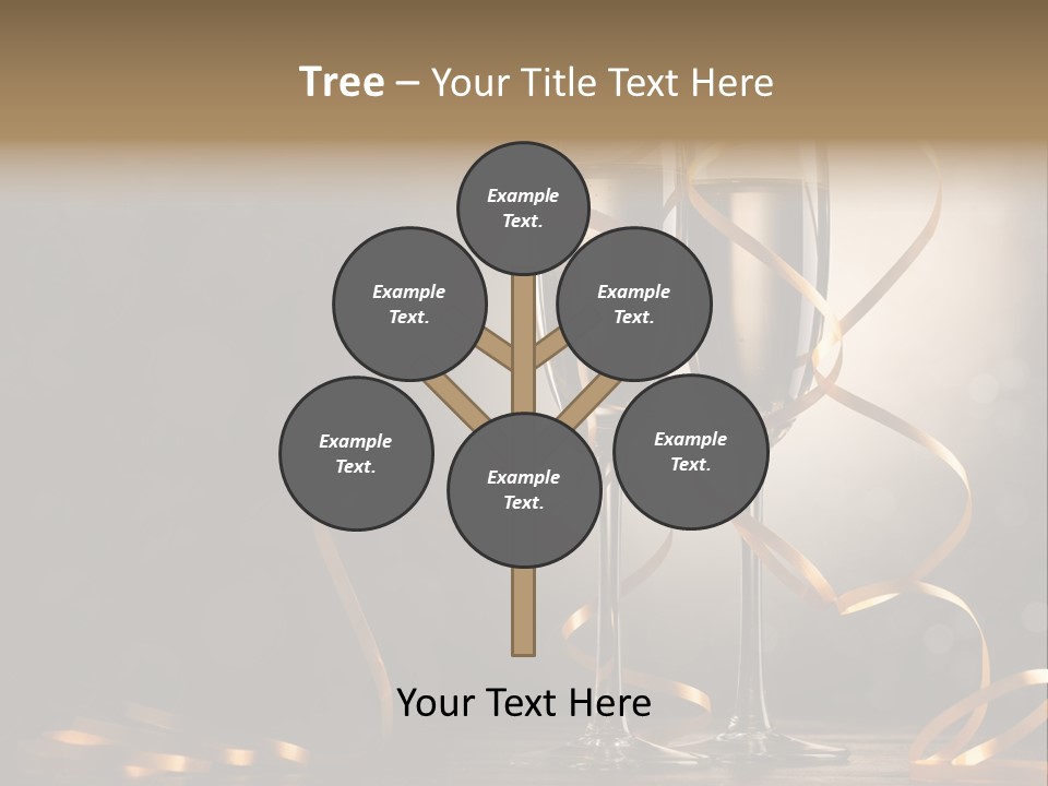 Bottle Wineglass Celebrate PowerPoint Template