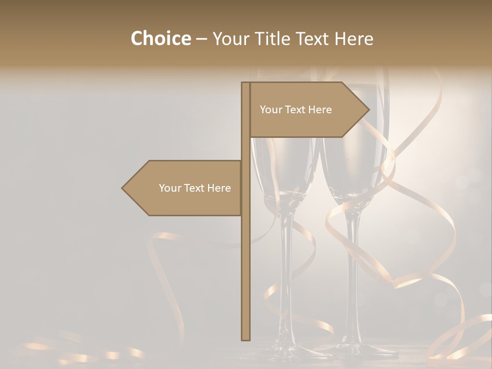 Bottle Wineglass Celebrate PowerPoint Template