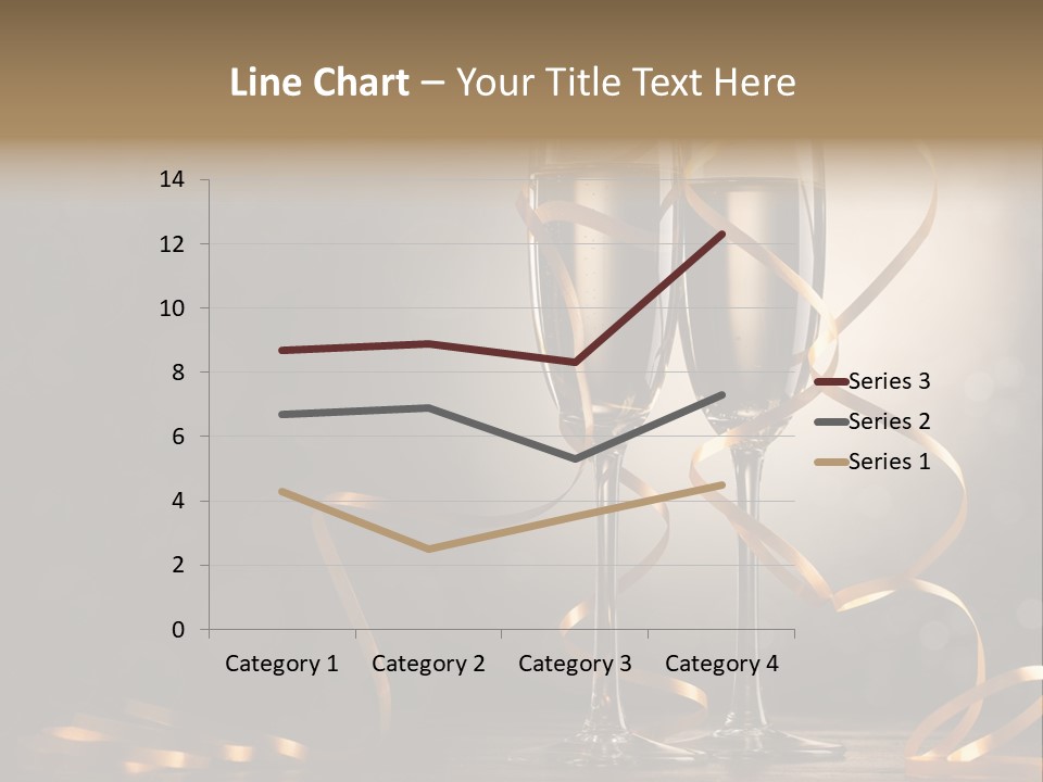 Bottle Wineglass Celebrate PowerPoint Template
