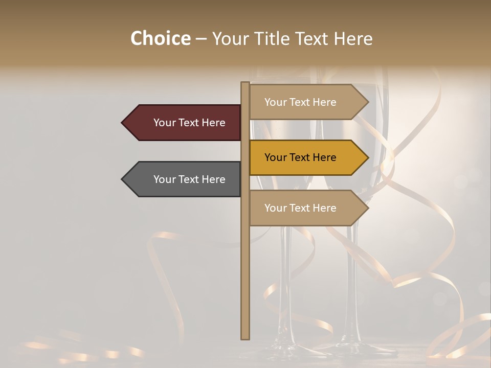 Bottle Wineglass Celebrate PowerPoint Template
