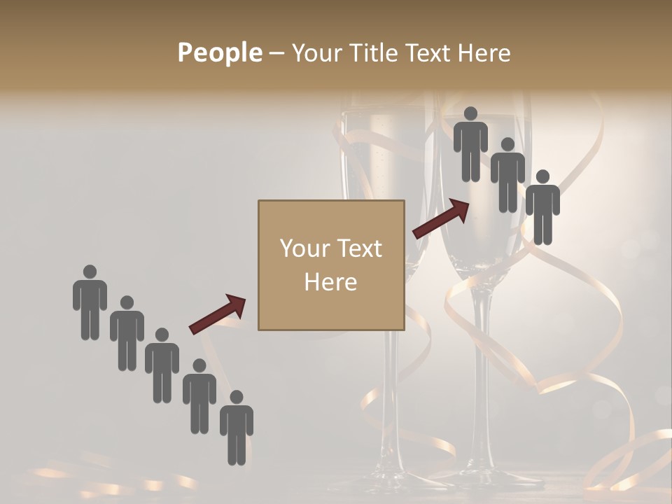 Bottle Wineglass Celebrate PowerPoint Template