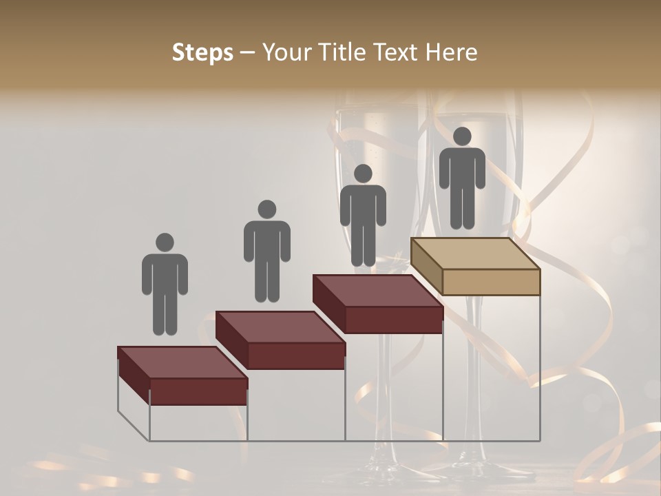 Bottle Wineglass Celebrate PowerPoint Template