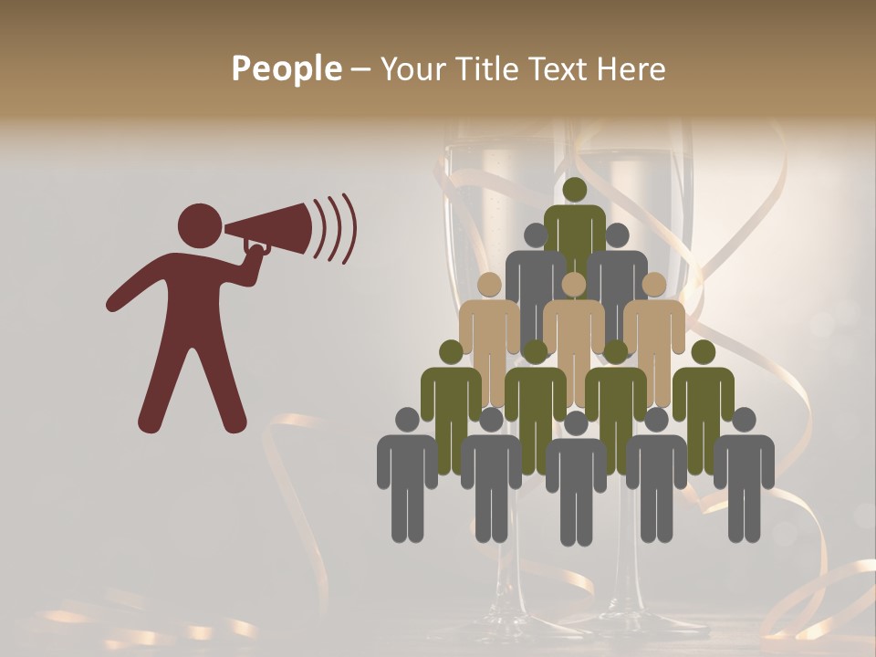 Bottle Wineglass Celebrate PowerPoint Template