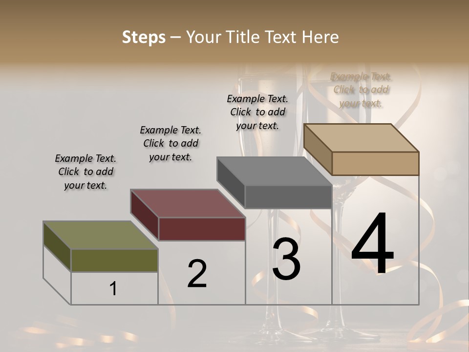 Bottle Wineglass Celebrate PowerPoint Template