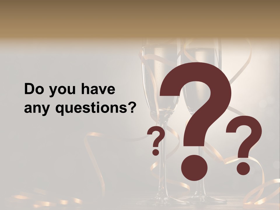 Bottle Wineglass Celebrate PowerPoint Template