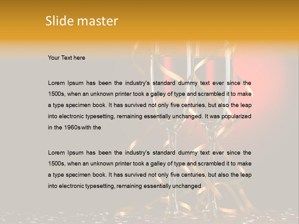 Ball Red Wine PowerPoint Template